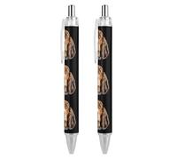 My Big Sister Is A Dachshund - Penna a sfera retrattile, inchiostro nero, punta fine da 0,5 mm, 2 pezzi