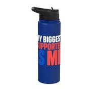 My Biggest Supporter Is Me Self Hype Confidence Humor Stainless Steel Insulated Water Bottle