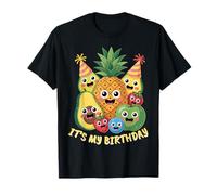 My Birthday Toddler Kids Birthday Boy Girl Fun Kawaii Fruit Maglietta