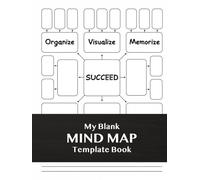 My Blank Mind Map Template Book: A Visual Thinking Notebook with Mind Mapping Templates to Improve Memory and Organize Thoughts | 8.25" X 11" Hardcover