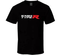 My Blood Is Type R T-Shirt Mens Tee Love Car Clothing Fashion Gift New from Us Black 3XL