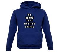 My Blood Tipo Must Be Caffè - Bambini Felpa/Maglione - Latte Caffeine Cappuccino