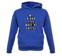 My Blood Tipo Must Be Caffè - Bambini Felpa/Maglione - Latte Caffeine Cappuccino