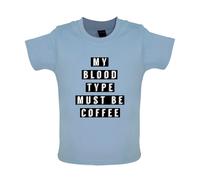 My Blood Tipo Must Be Caffè - Bambino T-Shirt / Body - Latte Caffeine