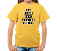 My Blood Tipo Must Be Caffè - T-Shirt - Latte Caffeine Cappuccino