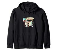 My Blood Type Is Coffee Funny Caffeine Lover Design Felpa con Cappuccio