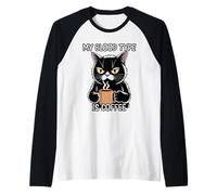 My Blood Type Is Coffee Maglia con Maniche Raglan
