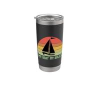 My Boat My Rules Bicchiere termico in acciaio inox doppia parete
