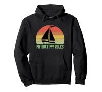 My Boat My Rules Felpa con Cappuccio