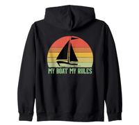 My Boat My Rules Felpa con Cappuccio
