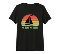 My Boat My Rules Maglietta Premium