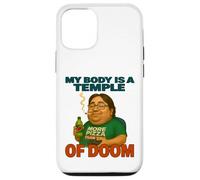 My Body Is A Temple Of Doom Divertente Gioco Umorismo Custodia per iPhone 12/12 Pro