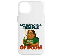My Body Is A Temple Of Doom Divertente Gioco Umorismo Custodia per iPhone 14 Plus