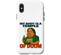 My Body Is A Temple Of Doom Divertente Gioco Umorismo Custodia per iPhone X/XS