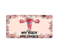 My Body My Choice Targa in metallo in alluminio con scritta "Human Right ", 15,2 x 30,5 cm, resistente alle intemperie, antivento, decorazione per casa, bar, pub, garage, strada, grotta degli uomini