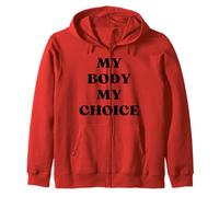My Body My Choice - Testo in grassetto nero Felpa con Cappuccio