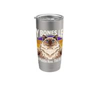 My Bones Left I Am Pozzanghera Now This Is Fine Cat Bicchiere termico in acciaio inox doppia parete
