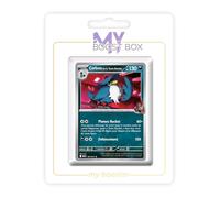 my-booster Corboss de la Team Rocket (Honchkrow del Team Rocket) 127/217 Holo o Reverse Energia (casuale) X Méga-Évolution 2.5 - Héros Transcendants Box di 10 carte Pokémon Francese