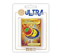 my-booster Mirino telescopico 203/185 - Allenatore segreto dorato, Ultraboost X spada e scudo a 4 voltaggio illuminante, confezione da 10 carte Pokémon francesi