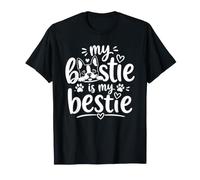 My Bostie Is My Bestie Dog Lover Funny Boston Terrier Pet Maglietta
