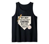 My Boy Might Not Always Swing But I Do Genitore Baseball Canotta