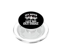 My Boys Let Me Out Today Chicken Mom Funny PopSockets PopGrip per MagSafe