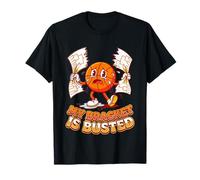 My Bracket is Busted Retro Hoops Mascotte Divertente Maglietta