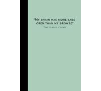 "My brain has more tabs open than my browser, and I've forgotten what's in half of them.: Time to write it down!"