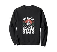 My Brain Is 90% Sports Stats Conoscenza atletica ---- Felpa