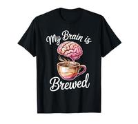 My Brain Is Brewed Caffeina, Il pensatore dell'espresso - Maglietta