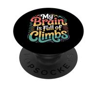 My Brain Is Full Of Climbs Mind Overload Thinking - PopSockets PopGrip Adesivo