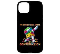 My Brain Is Still Under Construction Master Builder Dabbing Custodia per iPhone 15 Plus