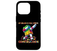 My Brain Is Still Under Construction Master Builder Dabbing Custodia per iPhone 16 Pro