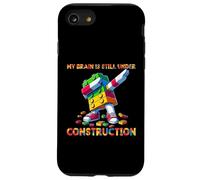 My Brain Is Still Under Construction Master Builder Dabbing Custodia per iPhone SE (2020) / 7/8