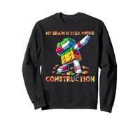 My Brain Is Still Under Construction Master Builder Dabbing Felpa