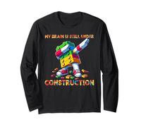 My Brain Is Still Under Construction Master Builder Dabbing Maglia a Manica