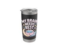 My Brain Needs Rest Burnout Stanco Umore Esausto - Bicchiere termico in acciaio inox doppia parete