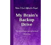 My Brain’s Backup Drive, Notes I Can’t Afford to Forget: Don’t trust your memory-use this journal as your organizer, password keeper, and everyday notebook.