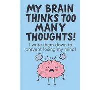 My brain thinks too many thoughts! I write them down to prevent losing my mind!