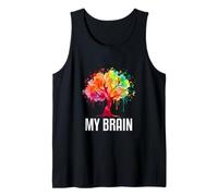 My Brain Tree Rainbow Splash Neurodivergente Adulto Canotta