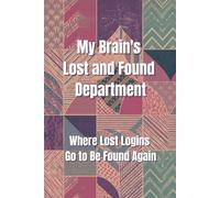 My Brain's Lost and Found Department - Where Lost Logins Go to Be Found Again: Simple Password Tracker Notebook for Secure Offline Login Storage Featuring Alphabetical Sections and Security Tips