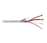 My Brand Maxxistore® - Elan Cavo bianco antifurto allarme 100% rame schermato per interno 100 Mt (2x0,75 + 2x0,22)