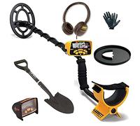 My Brand - Metal Detector Garrett ACE 300i + Cuffie + Piastra + Pala Nero + Guanti per Adulti e Adolescenti