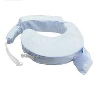 My Brest Friend 0001 baby wild - Cuscino americano per allattamento - Originale, design: blu a righe bianche