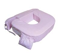 My Brest Friend 0026 baby wild - Cuscino americano per allattamento gemellare, design: rosa a righe bianche