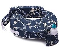 My Brest Friend Cuscino originale per allattamento al seno, allattamento e postura, con tasca e fodera rimovibile, blu navy