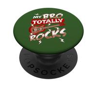 My Bro Totally Rocks, regalo d'amore per fratelli e fratelli, per bambini e adulti PopSockets PopGrip Adesivo