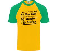 My Brother Is Anziani 30th 40th 50th Compleanno DA UOMO S/S Baseball T-Shirt