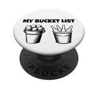 My Bucket List Divertente Golf e birra per papà PopSockets PopGrip Adesivo