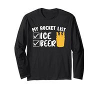 My Bucket List Ice Beer Team Drinking Beer Lover Drinker Maglia a Manica